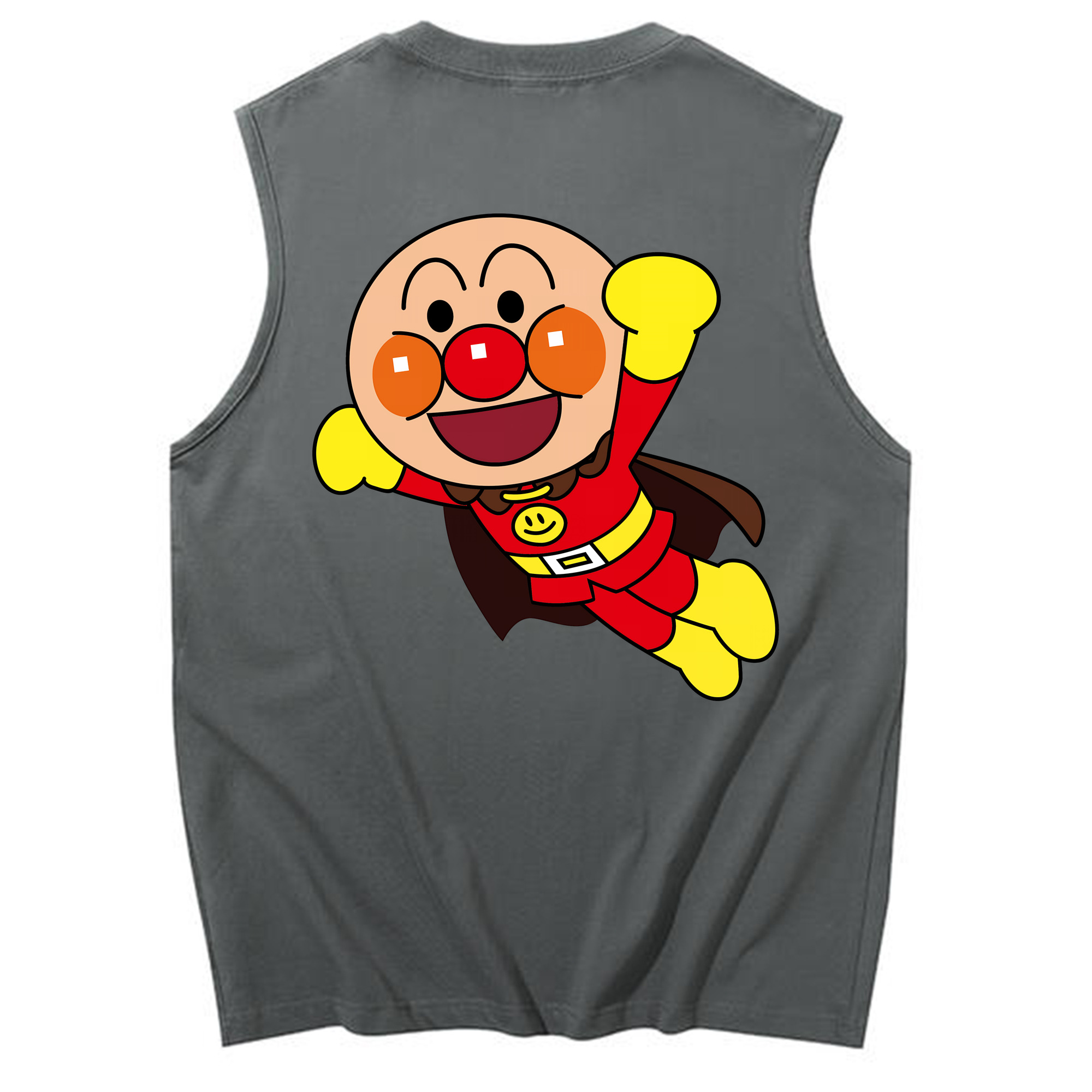 （画像用） アンパンマン Anpanman コットン100％タンクトップ（背面プリント）